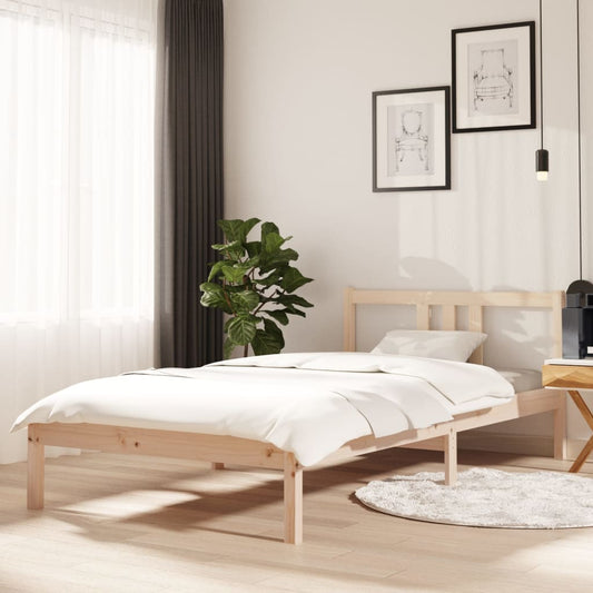 Berkfield Bed Frame Solid Wood 100x200 cm