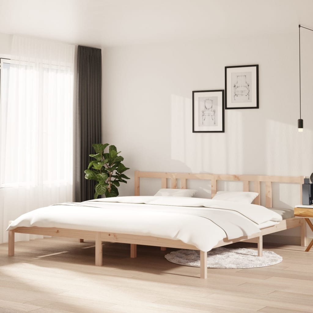 Berkfield Bed Frame Solid Wood 200x200 cm