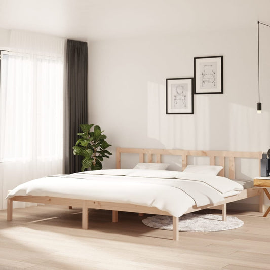 Berkfield Bed Frame Solid Wood 200x200 cm