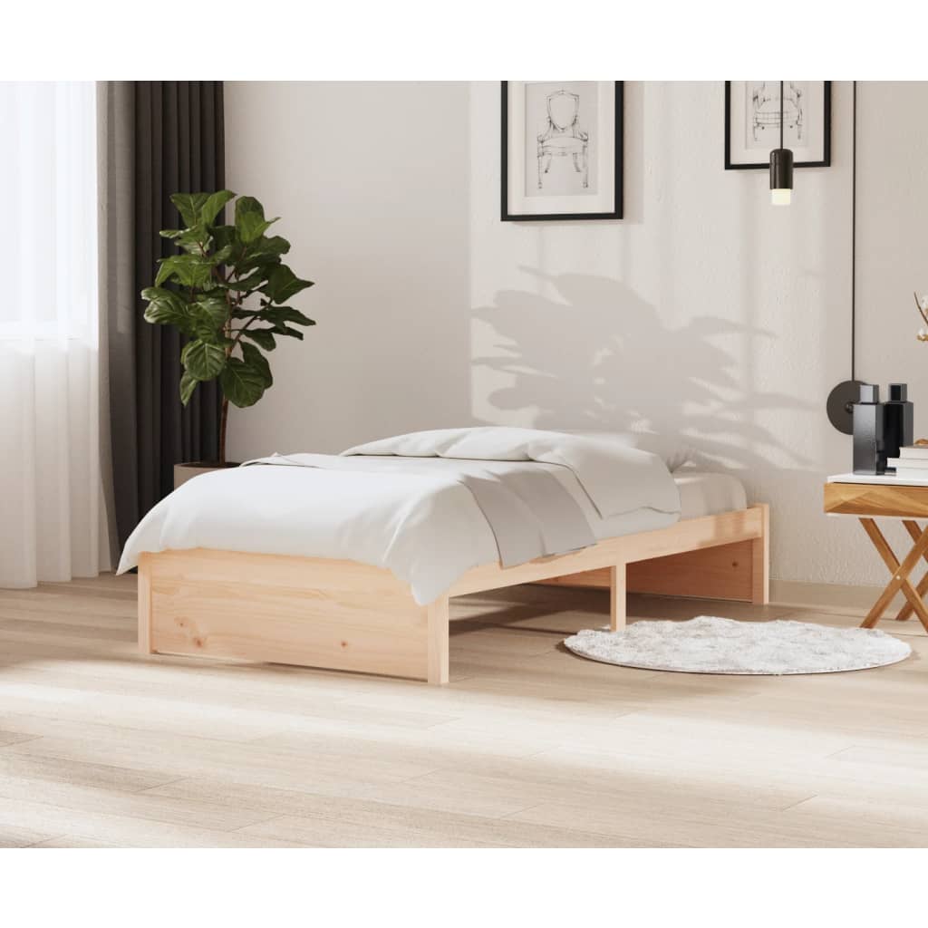 Berkfield Bed Frame Solid Wood 100x200 cm