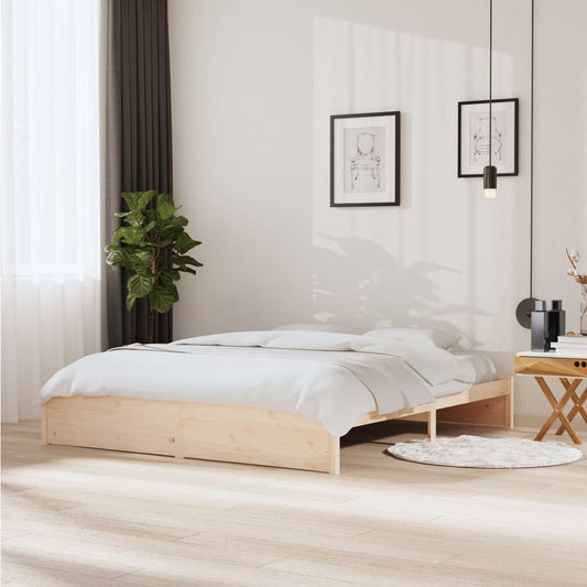 Berkfield Bed Frame Solid Wood 180x200 cm Super King Size