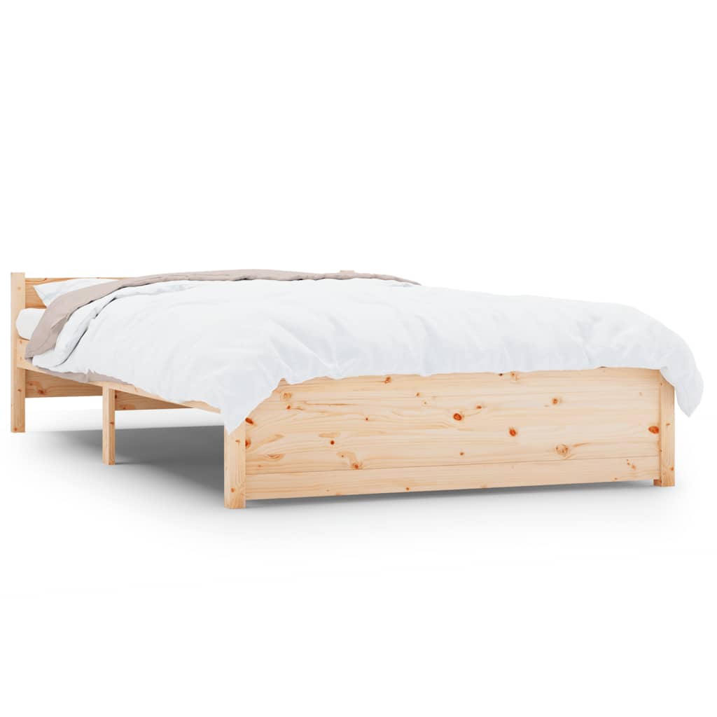 Berkfield Bed Frame Solid Wood 140x200 cm