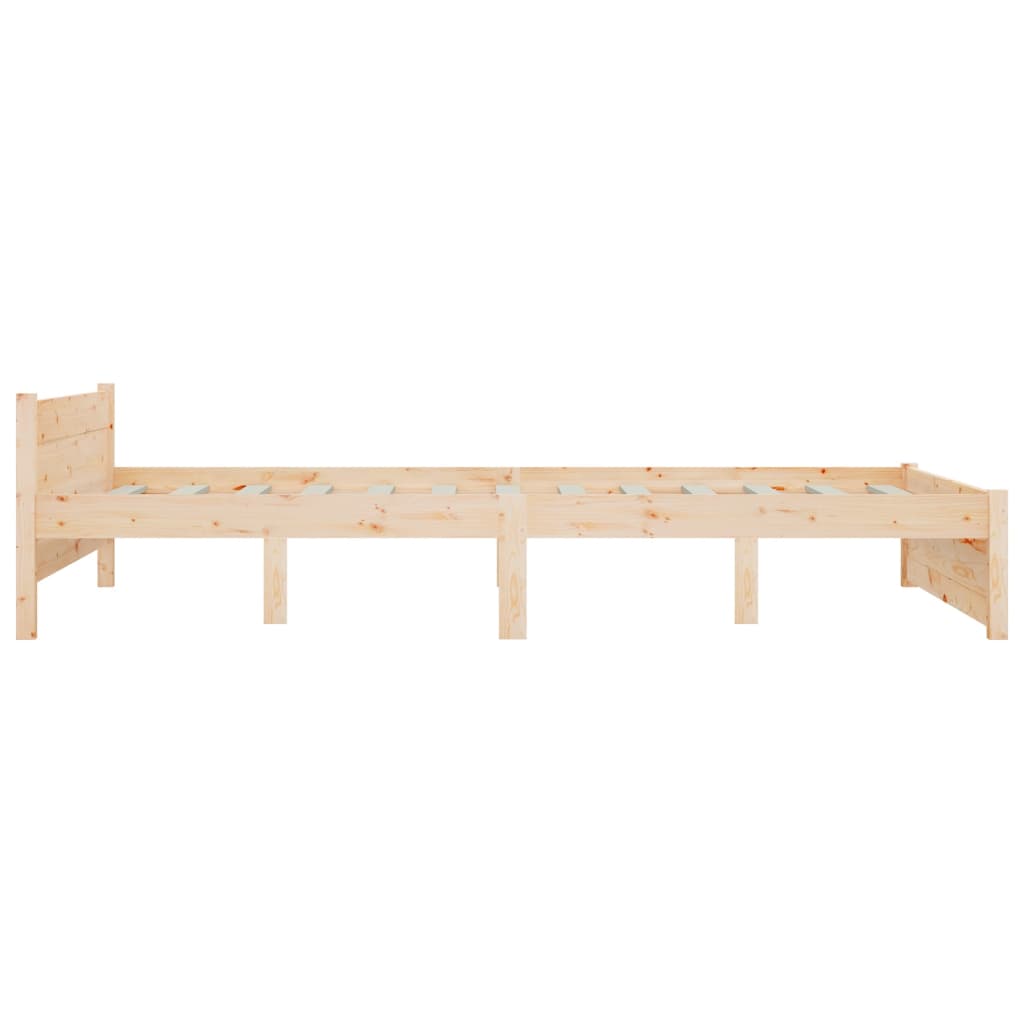 Berkfield Bed Frame Solid Wood 140x200 cm