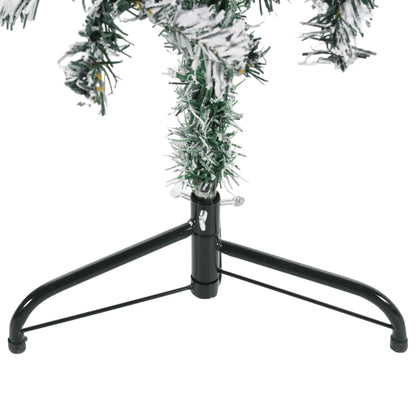 Berkfield Slim Artificial Half Christmas Tree with Flocked Snow 120 cm