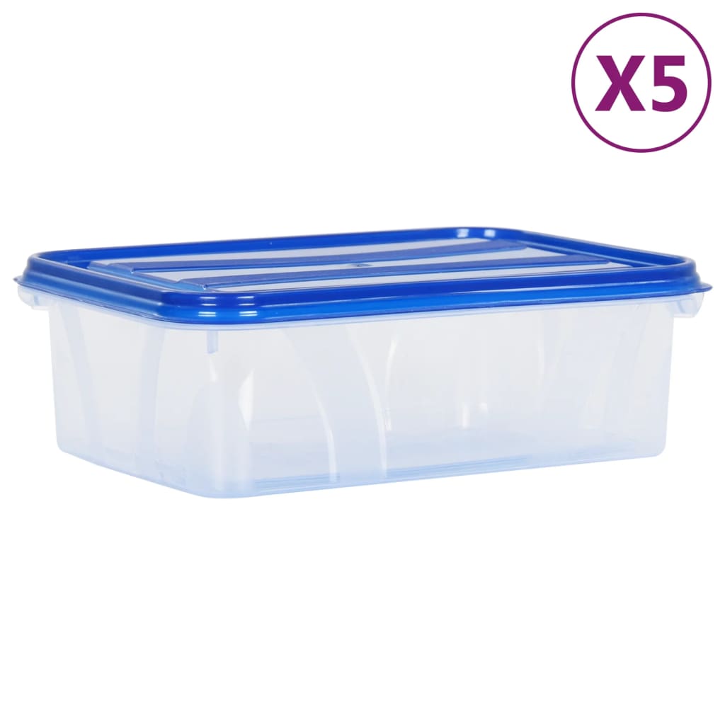 Berkfield Food Storage Containers with Lids 5 pcs PP