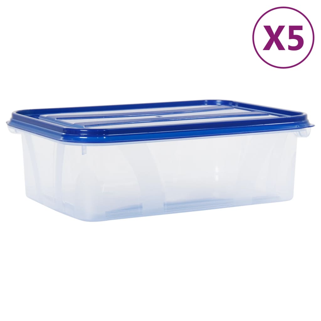 Berkfield Food Storage Containers with Lids 5 pcs PP
