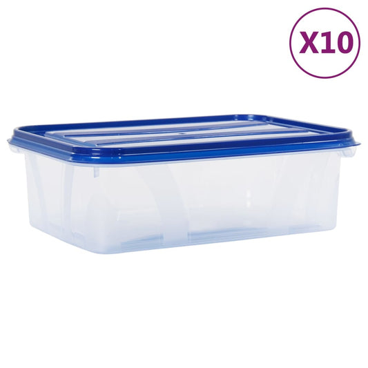 Berkfield Food Storage Containers with Lids 10 pcs PP