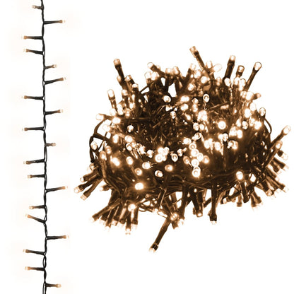 Berkfield Compact LED String with 400 LEDs Warm White 13 m PVC