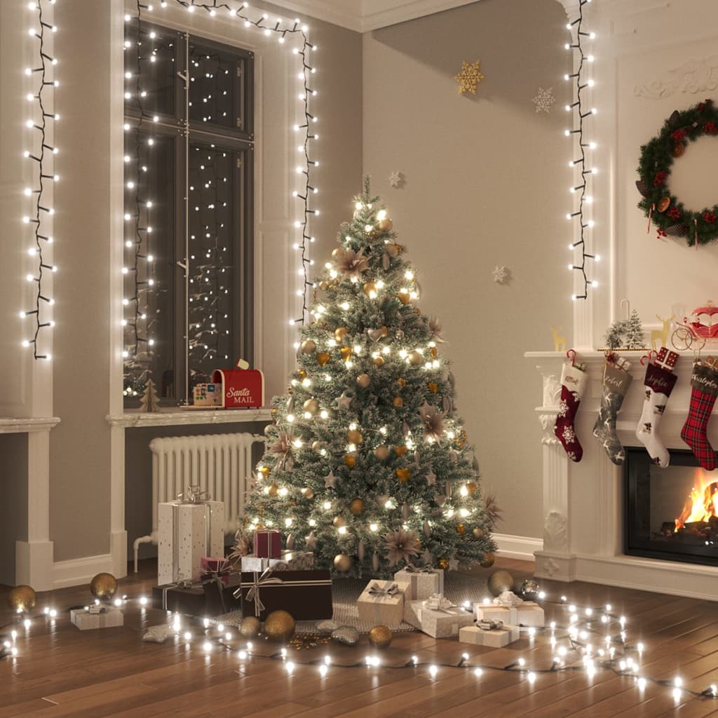 Berkfield Compact LED String with 400 LEDs Cold White 13 m PVC