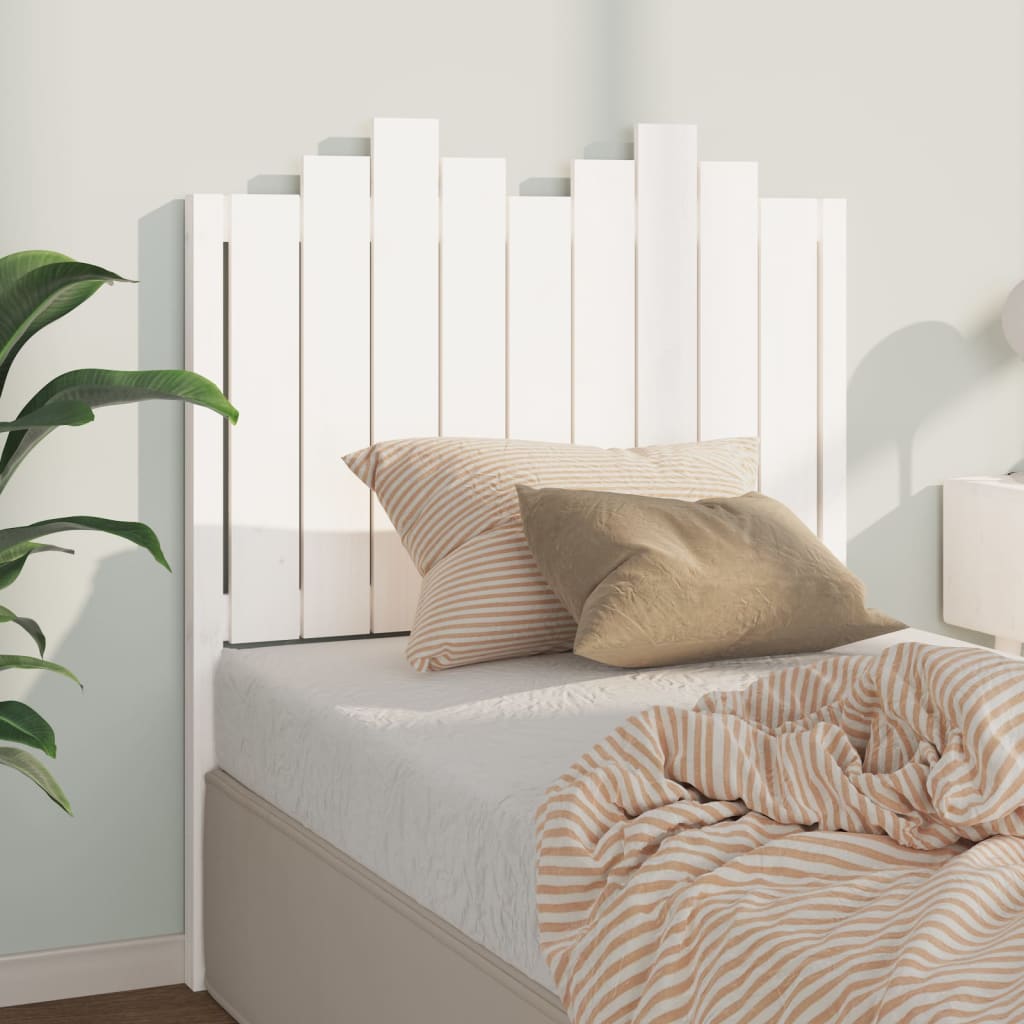 Berkfield Bed Headboard White 96x4x110 cm Solid Wood Pine
