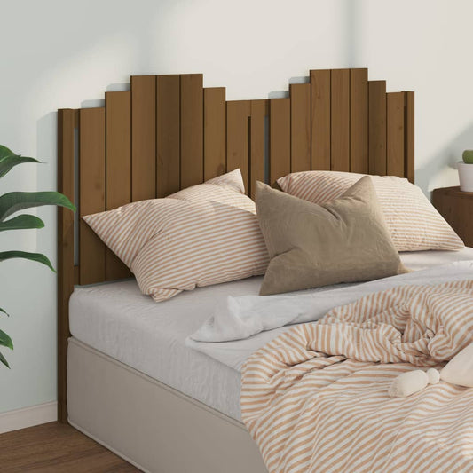 Berkfield Bed Headboard Honey Brown 156x4x110 cm Solid Wood Pine