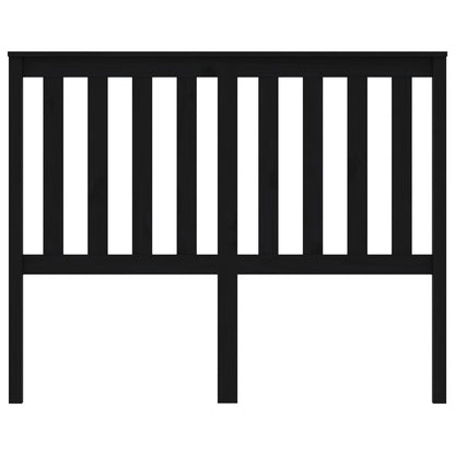 Berkfield Bed Headboard Black 146x6x101 cm Solid Wood Pine