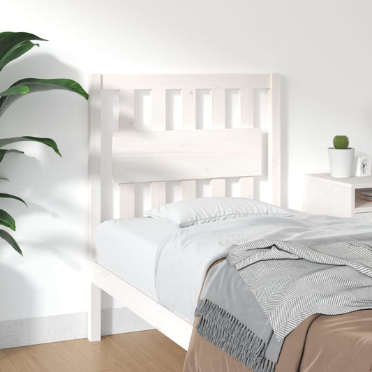Berkfield Bed Headboard White 80.5x4x100 cm Solid Wood Pine