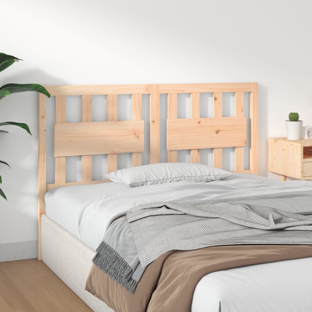 Berkfield Bed Headboard 145.5x4x100 cm Solid Wood Pine