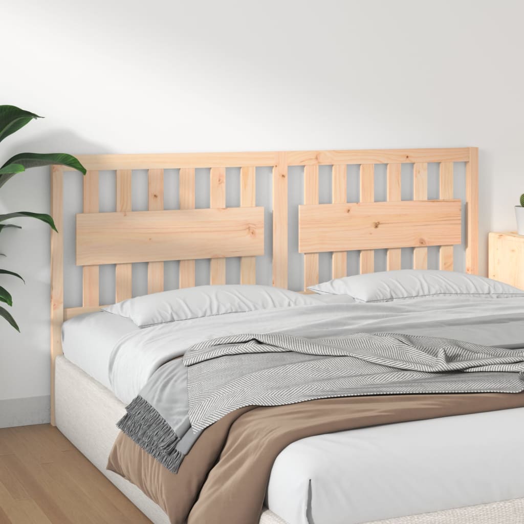 Berkfield Bed Headboard 185.5x4x100 cm Solid Wood Pine