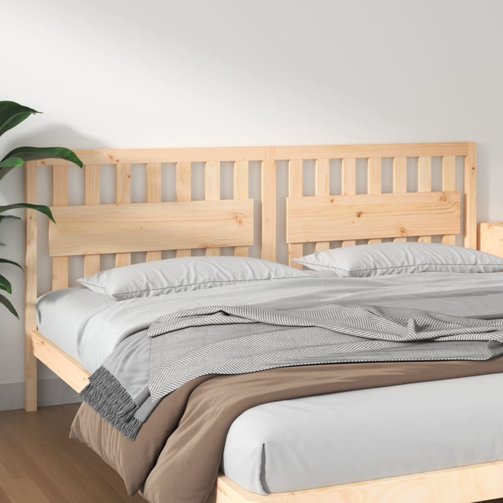 Berkfield Bed Headboard 205.5x4x100 cm Solid Wood Pine