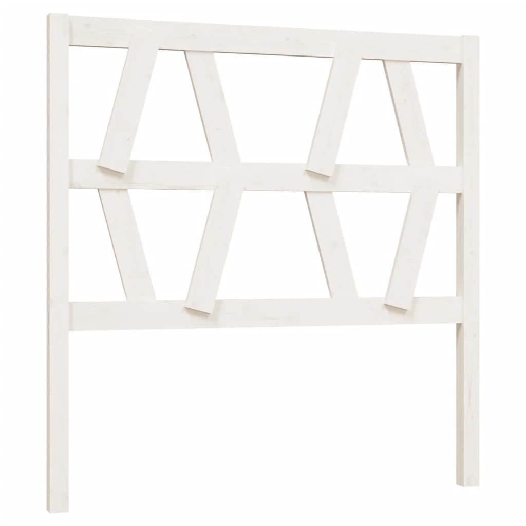 Berkfield Bed Headboard White 96x4x100 cm Solid Wood Pine