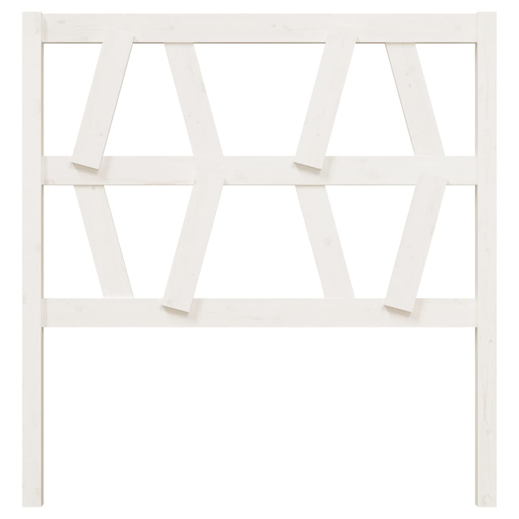 Berkfield Bed Headboard White 96x4x100 cm Solid Wood Pine
