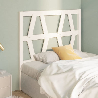 Berkfield Bed Headboard White 96x4x100 cm Solid Wood Pine