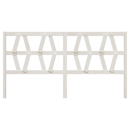 Berkfield Bed Headboard White 206x4x100 cm Solid Wood Pine