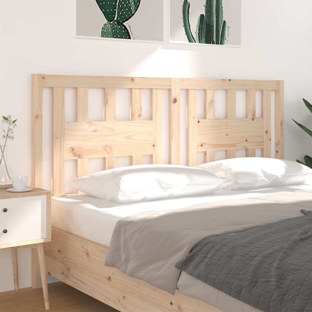 Berkfield Headboard 126x4x100 cm Solid Wood Pine