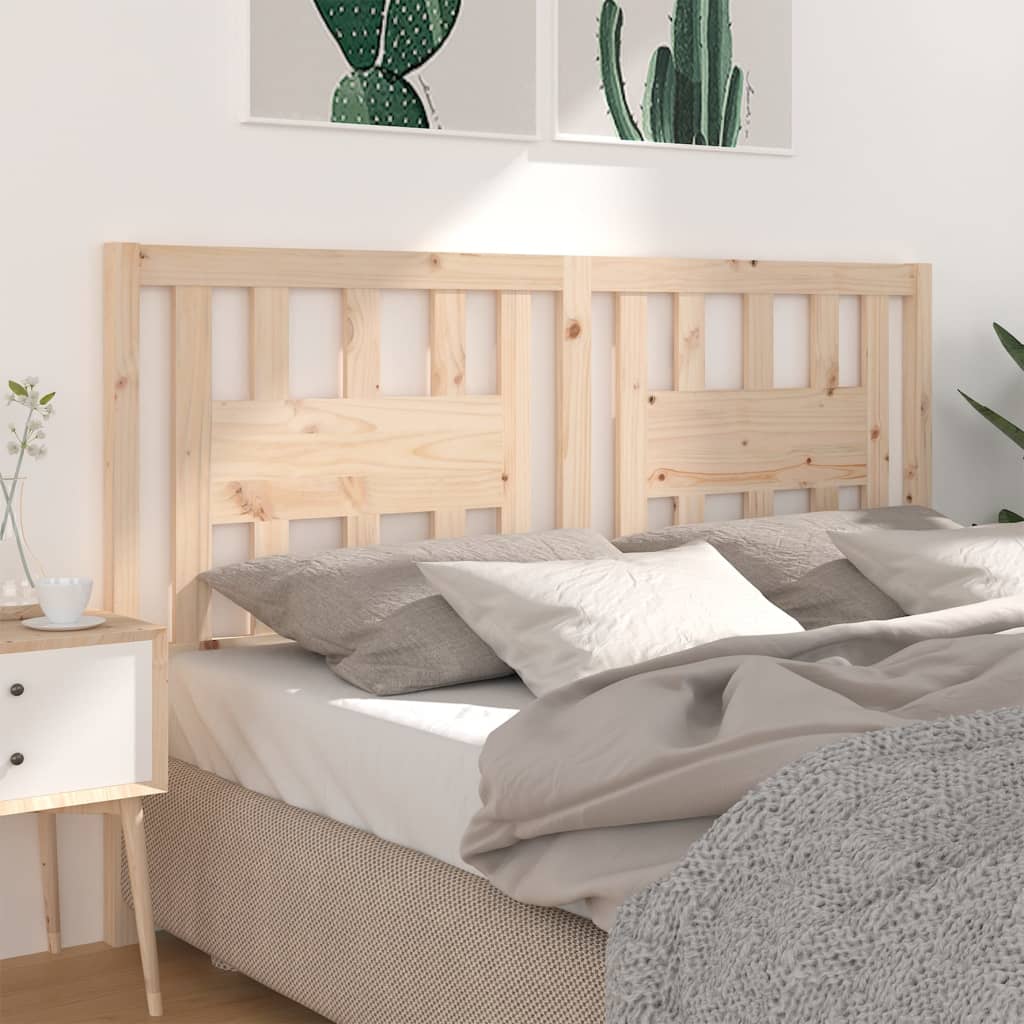 Berkfield Headboard 206x4x100 cm Solid Wood Pine
