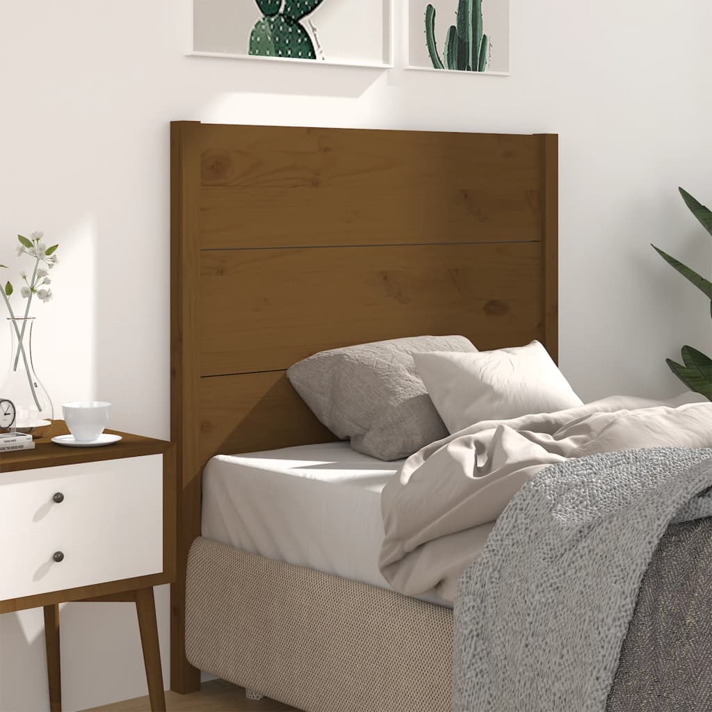 Berkfield Headboard Honey Brown 96x4x100 cm Solid Wood Pine