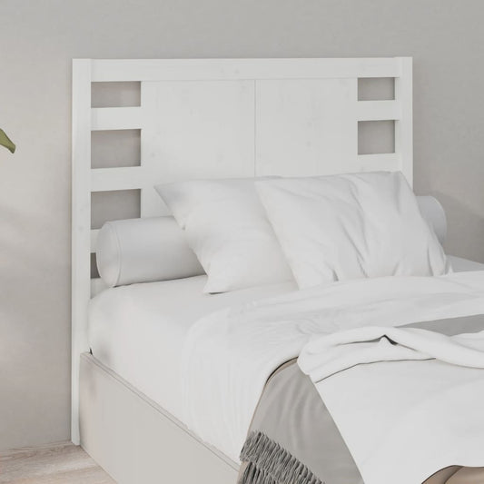 Berkfield Headboard White 96x4x100 cm Solid Wood Pine