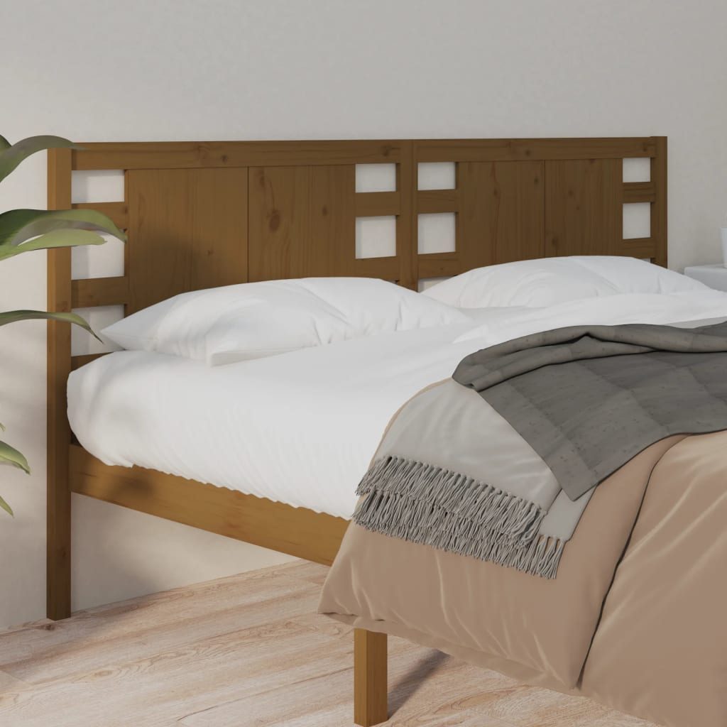 Berkfield Headboard Honey Brown 206x4x100 cm Solid Wood Pine