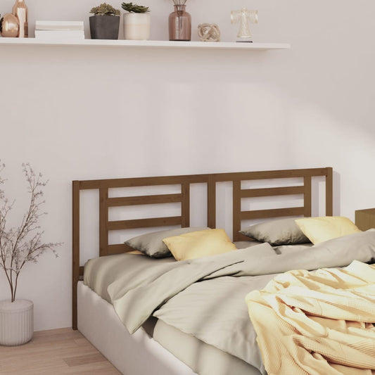 Berkfield Bed Headboard Honey Brown 166x4x100 cm Solid Pine Wood