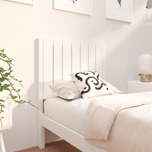 Berkfield Bed Headboard White 80.5x4x100 cm Solid Wood Pine