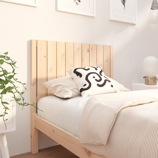 Berkfield Bed Headboard 95.5x4x100 cm Solid Wood Pine