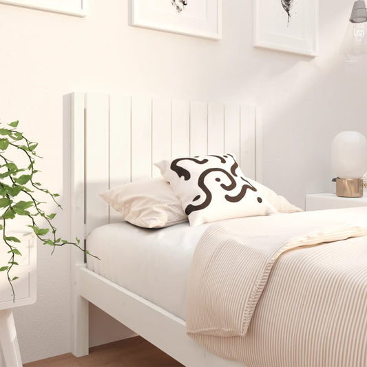 Berkfield Bed Headboard White 95.5x4x100 cm Solid Wood Pine