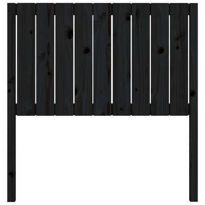 Berkfield Bed Headboard Black 95.5x4x100 cm Solid Wood Pine