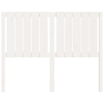 Berkfield Bed Headboard White 125.5x4x100 cm Solid Wood Pine