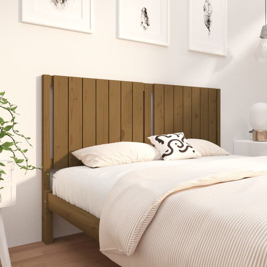 Berkfield Bed Headboard Honey Brown 155.5x4x100 cm Solid Wood Pine