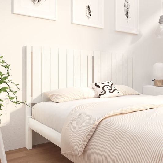 Berkfield Bed Headboard White 165.5x4x100 cm Solid Wood Pine