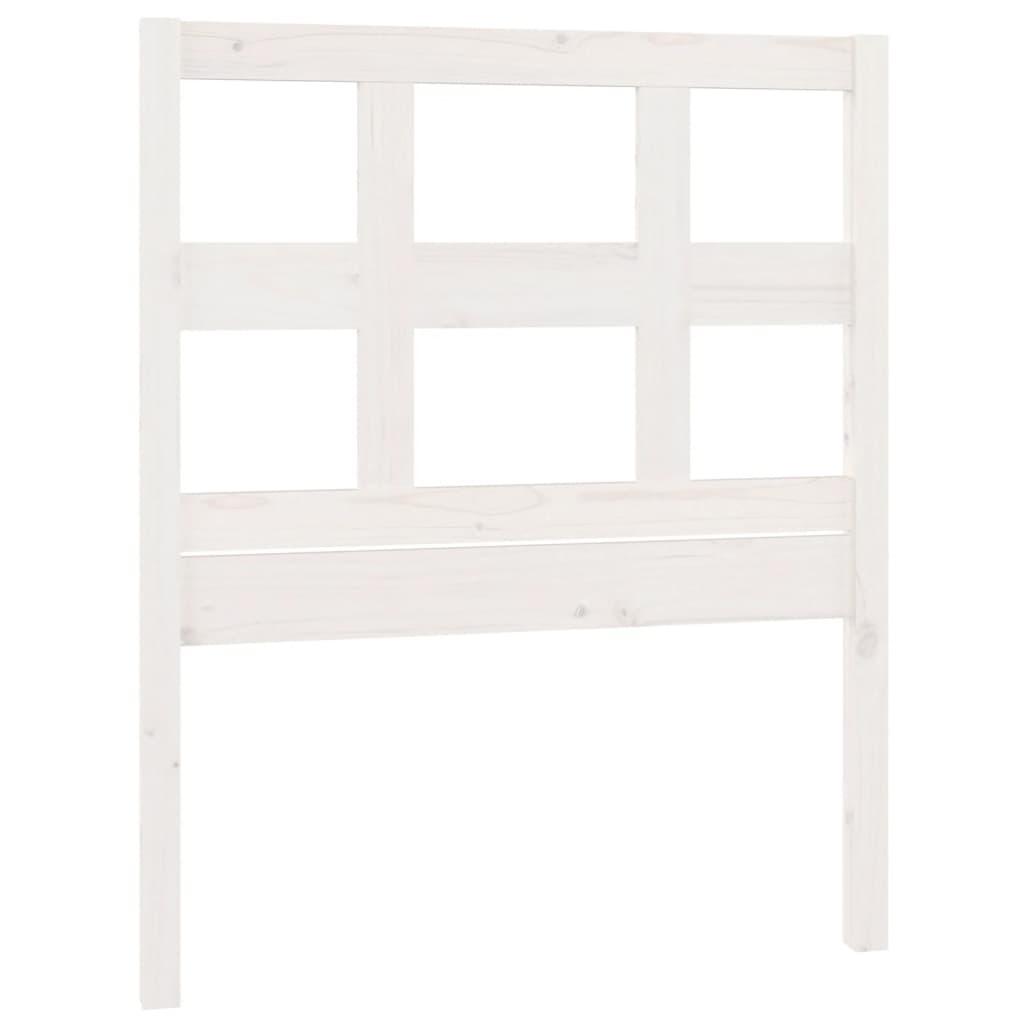 Berkfield Bed Headboard White 80.5x4x100 cm Solid Wood Pine