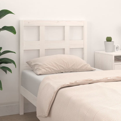 Berkfield Bed Headboard White 80.5x4x100 cm Solid Wood Pine