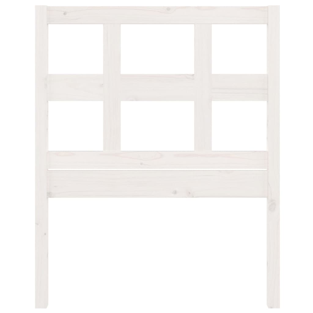 Berkfield Bed Headboard White 80.5x4x100 cm Solid Wood Pine