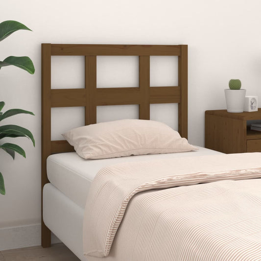 Berkfield Bed Headboard Honey Brown 80.5x4x100 cm Solid Wood Pine