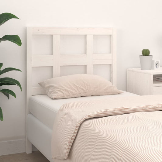 Berkfield Bed Headboard White 105.5x4x100 cm Solid Wood Pine