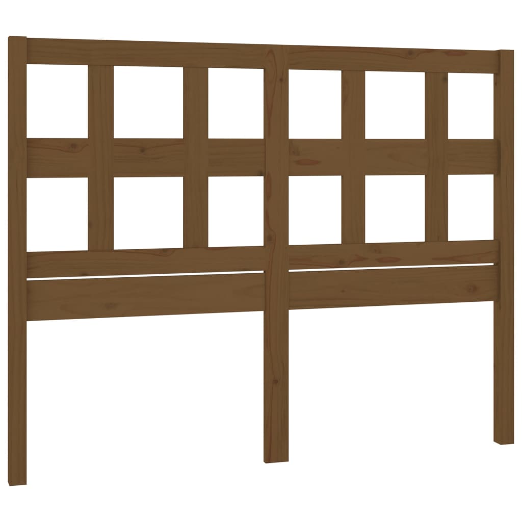 Berkfield Bed Headboard Honey Brown 140.5x4x100 cm Solid Wood Pine