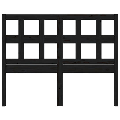 Berkfield Bed Headboard Black 145.5x4x100 cm Solid Wood Pine