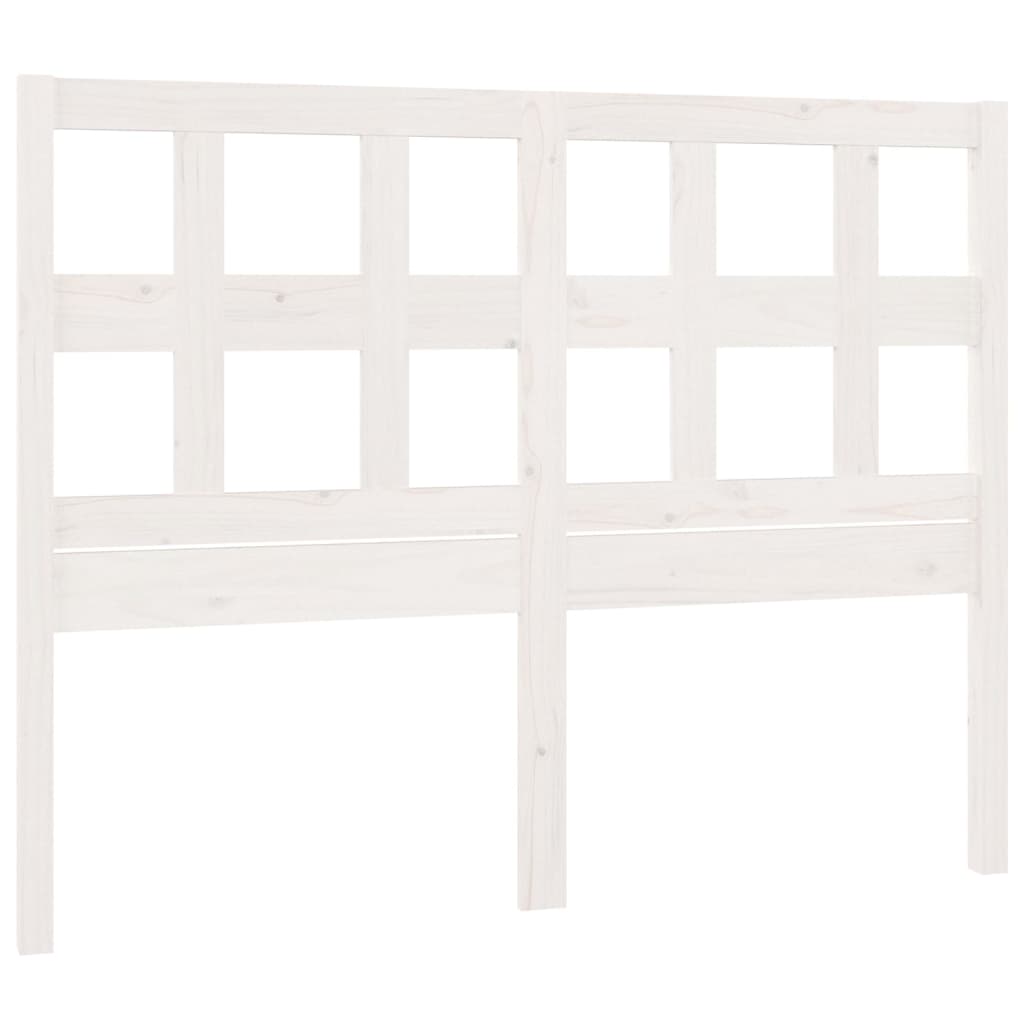 Berkfield Bed Headboard White 155.5x4x100 cm Solid Wood Pine