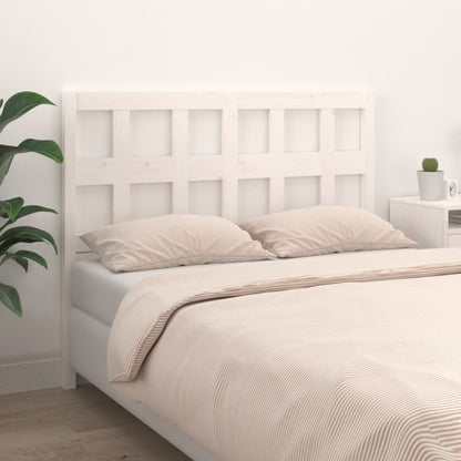 Berkfield Bed Headboard White 155.5x4x100 cm Solid Wood Pine