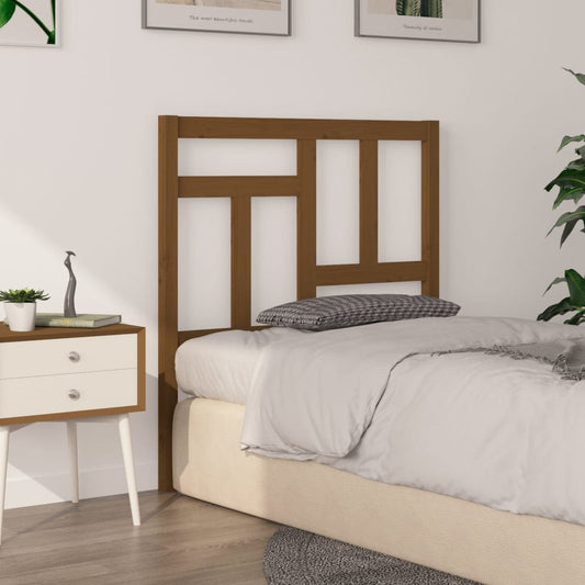 Berkfield Bed Headboard Honey Brown 80.5x4x100 cm Solid Wood Pine