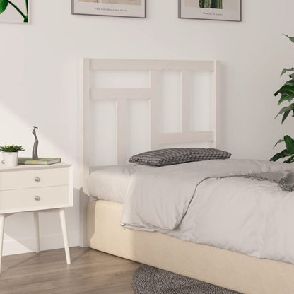 Berkfield Bed Headboard White 95.5x4x100 cm Solid Wood Pine