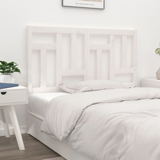 Berkfield Bed Headboard White 140.5x4x100 cm Solid Wood Pine