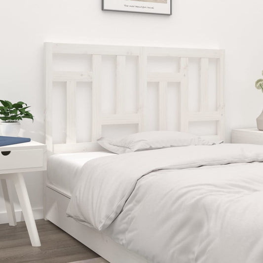 Berkfield Bed Headboard White 205.5x4x100 cm Solid Wood Pine